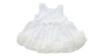 Бебешка официална рокля в бяло